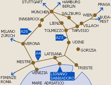 Lignano mappa 